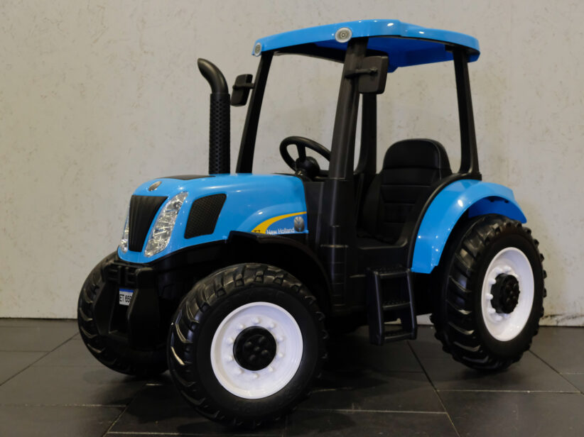 New Holland Tractor Elektrische Kindertrekker Blauw