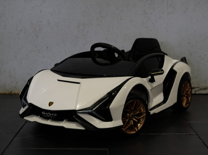 Lamborghini Sian Elektrische Kinderauto 12V Wit