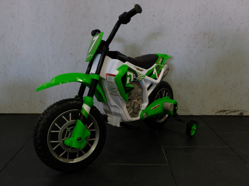 Crossmotor Elektrische Kindermotor Groen 12V